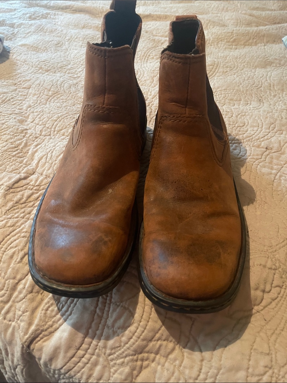 Born Men's Brown Chelsea Work Boots